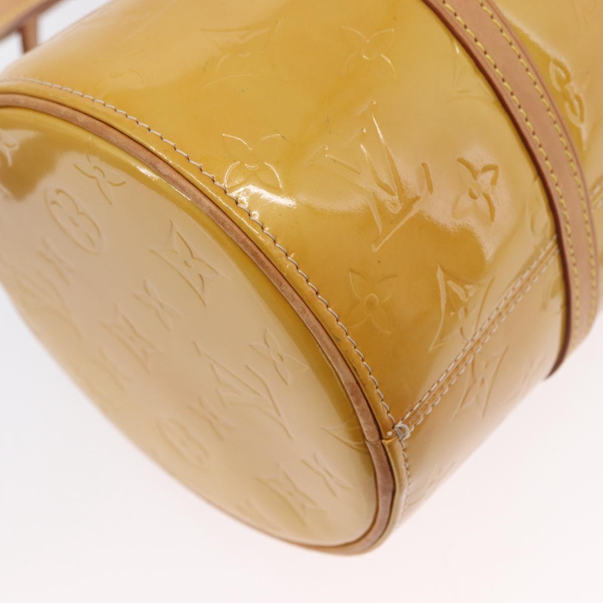 LOUIS VUITTON Monogram Vernis Bedford Hand Bag Beige M91006 LV Auth fm5078