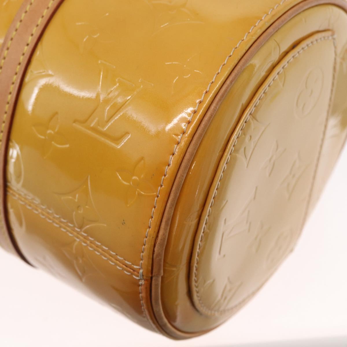 LOUIS VUITTON Monogram Vernis Bedford Hand Bag Beige M91006 LV Auth fm5078