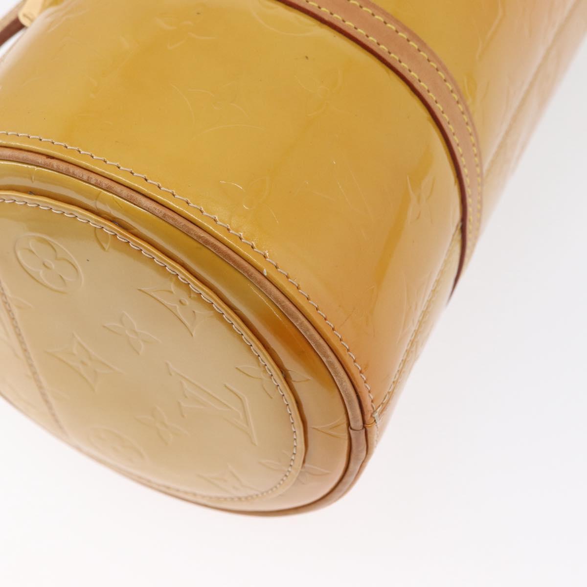 LOUIS VUITTON Monogram Vernis Bedford Hand Bag Beige M91006 LV Auth fm5078