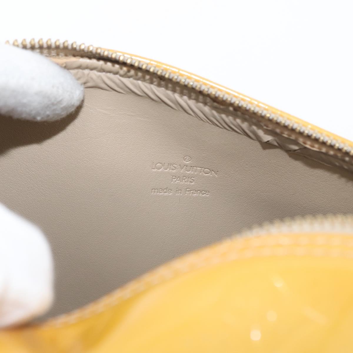 LOUIS VUITTON Monogram Vernis Bedford Hand Bag Beige M91006 LV Auth fm5078