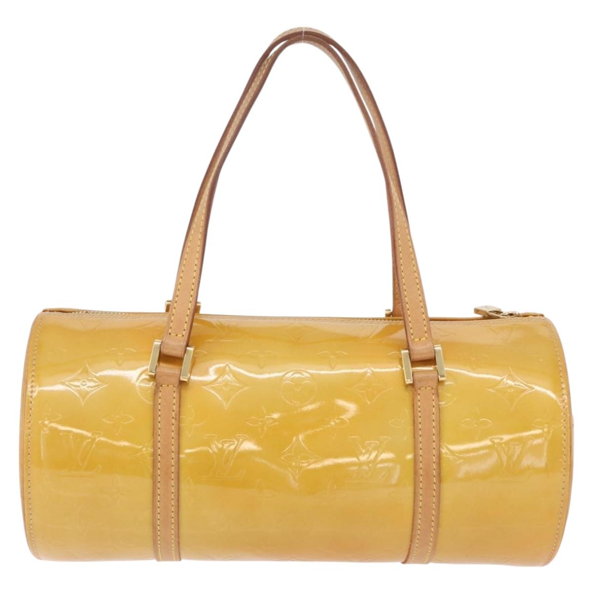 LOUIS VUITTON Monogram Vernis Bedford Hand Bag Beige M91006 LV Auth fm5078