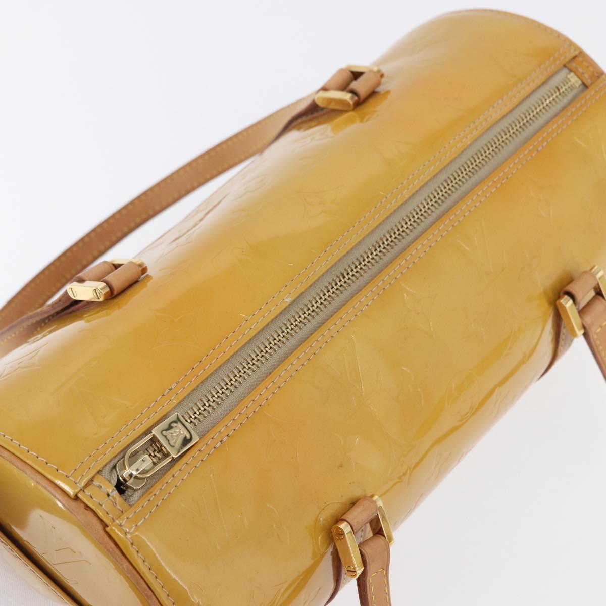 LOUIS VUITTON Monogram Vernis Bedford Hand Bag Beige M91006 LV Auth fm5078