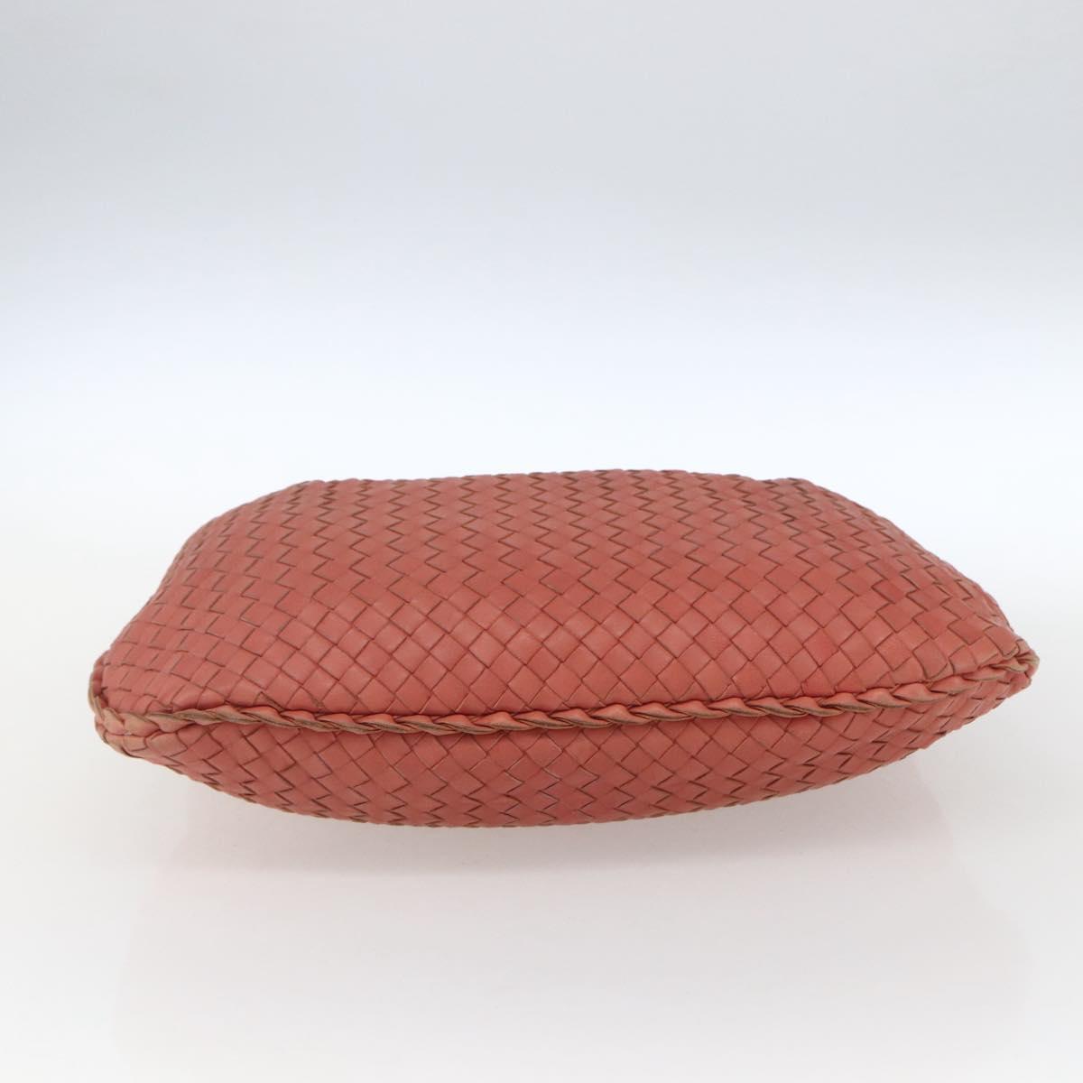 BOTTEGA VENETA INTRECCIATO Hobo Shoulder Bag Leather Outlet Pink Auth fm5096