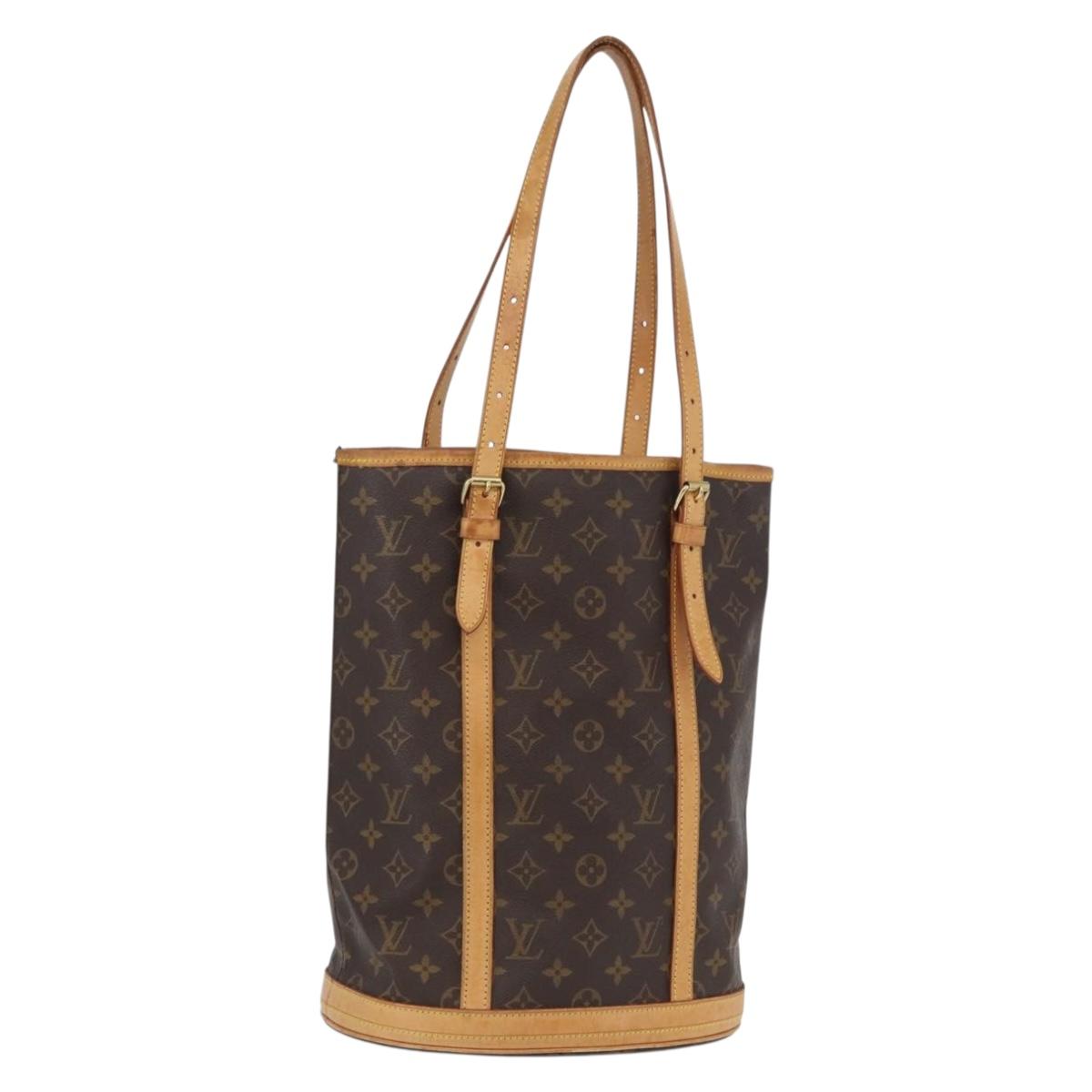 LOUIS VUITTON Monogram Bucket GM Shoulder Bag M42236 LV Auth fm5099