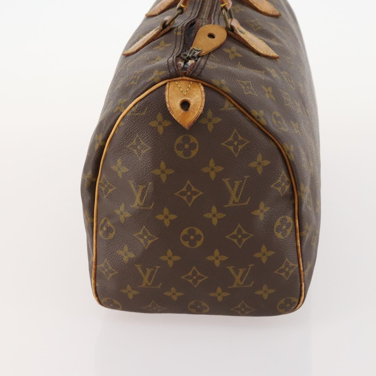LOUIS VUITTON Monogram Speedy 35 Hand Bag M41524 LV Auth fm5101
