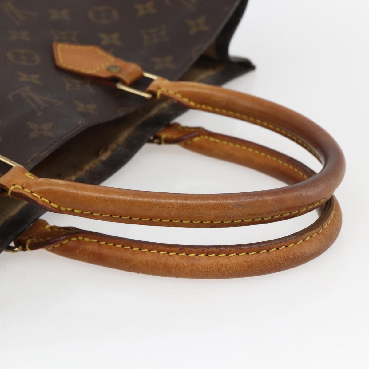 LOUIS VUITTON Monogram Sac Plat Hand Bag M51140 LV Auth fm5103