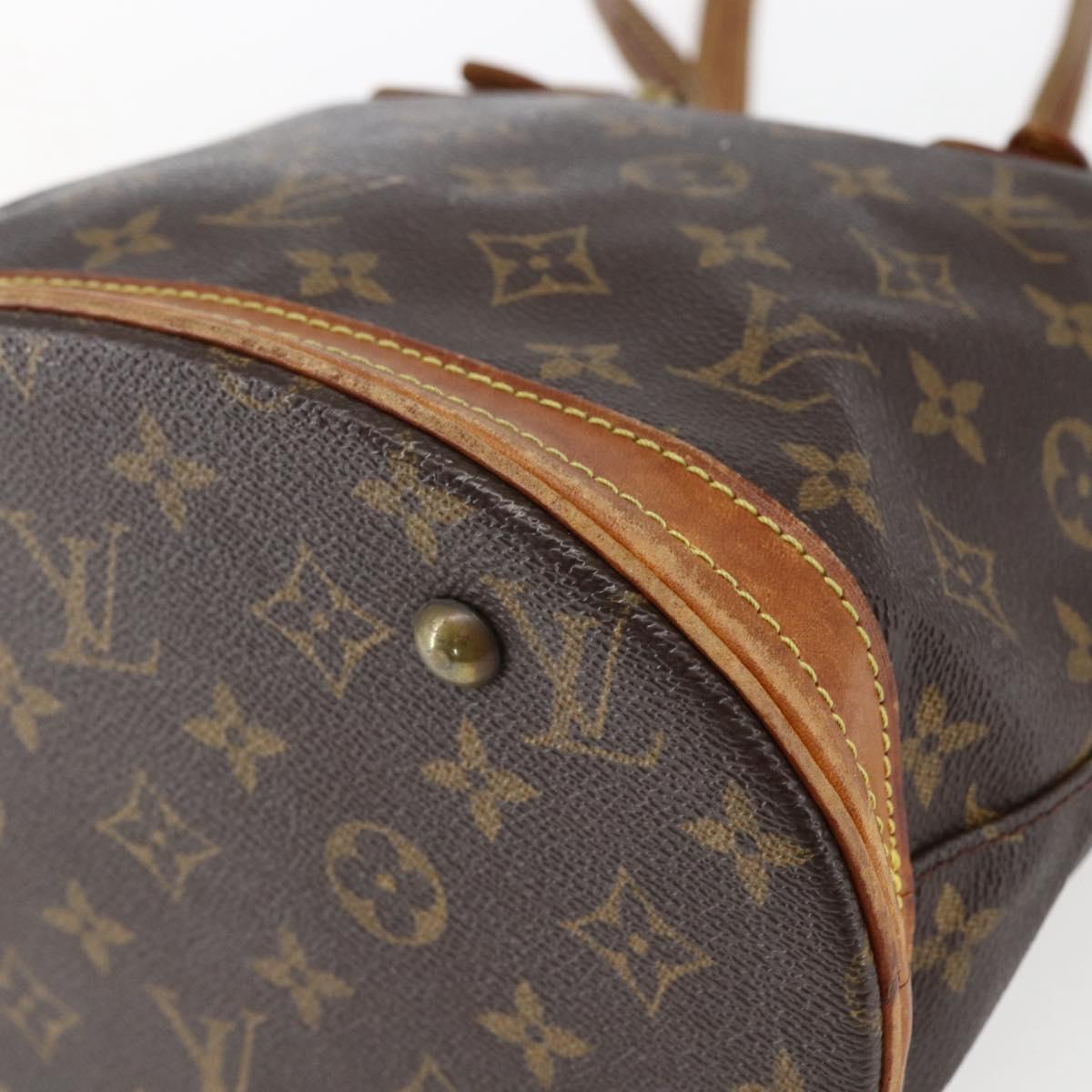 LOUIS VUITTON Monogram Bucket PM Shoulder Bag M42238 LV Auth fm5105
