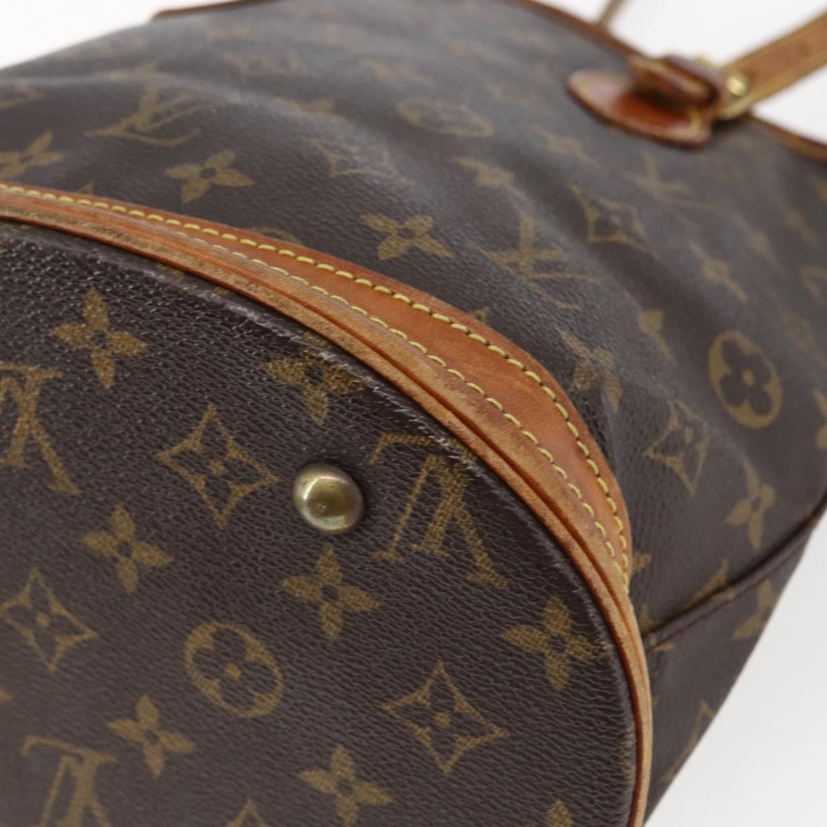LOUIS VUITTON Monogram Bucket PM Shoulder Bag M42238 LV Auth fm5105