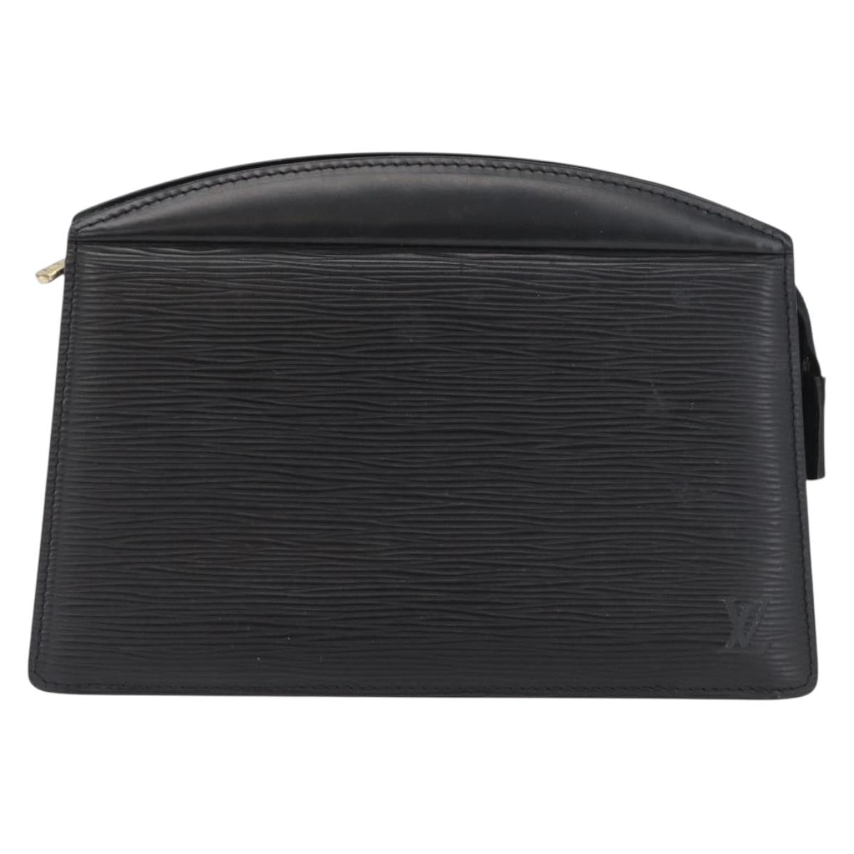 LOUIS VUITTON Epi Trousse Crete Pouch Black M48402 LV Auth fm5112