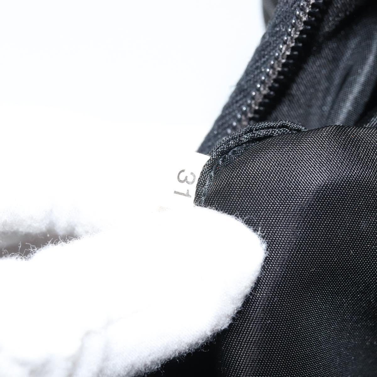 PRADA Hand pouch Hand Bag Nylon Black Silver Auth fm5139V