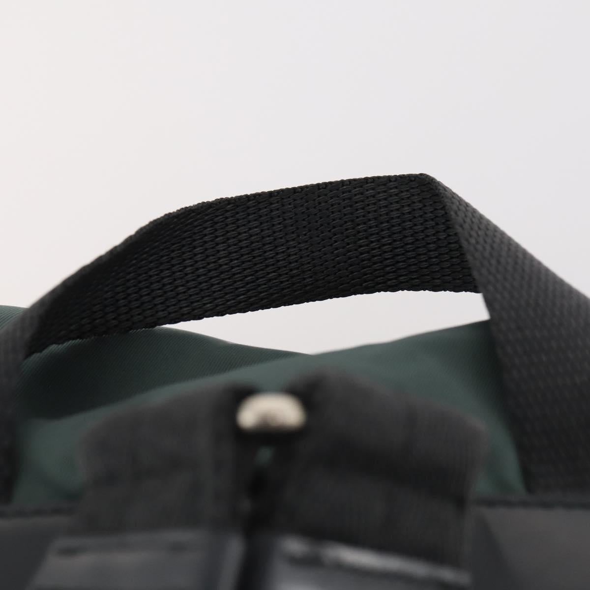 PRADA Backpack Nylon Green Silver Auth fm5140