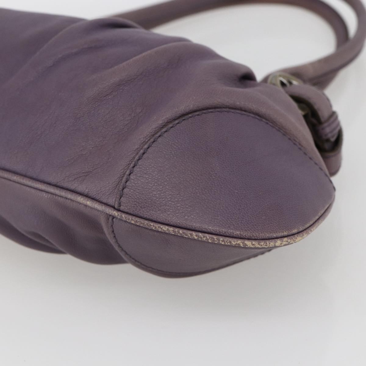 Salvatore Ferragamo Gancini Tote Bag Leather Purple Auth fm5151