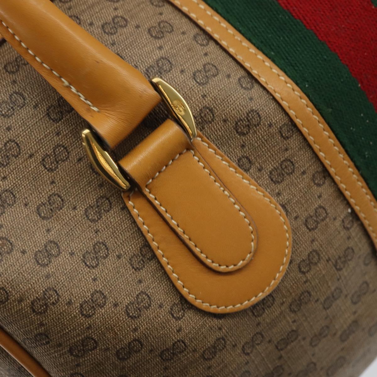 GUCCI Micro GG Supreme Web Sherry Line Bag PVC 2way 002 115 0165 Auth fm5175