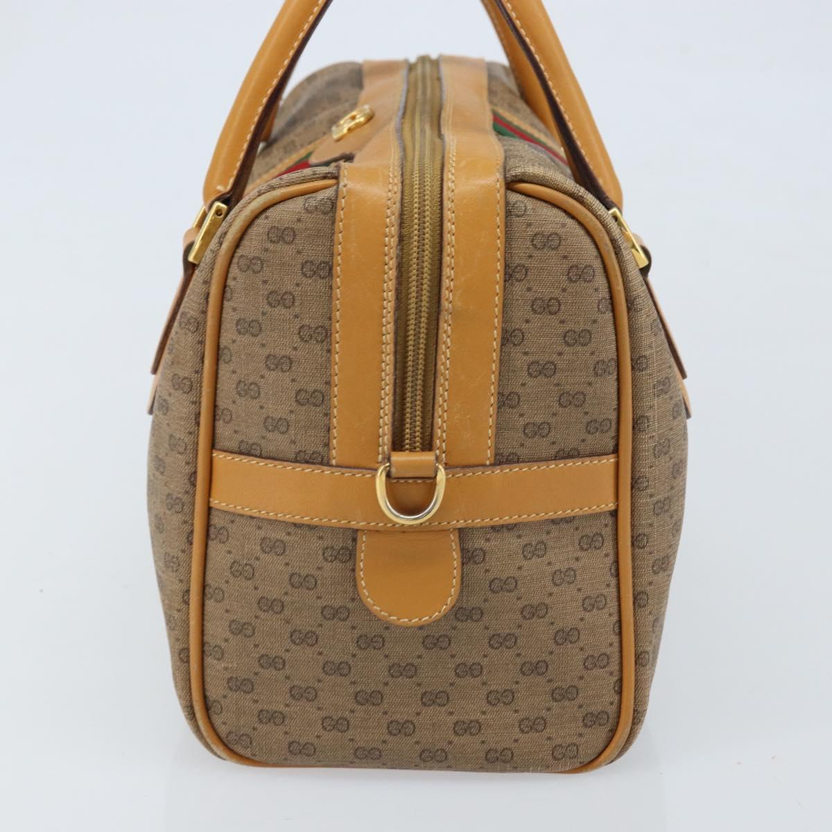 GUCCI Micro GG Supreme Web Sherry Line Bag PVC 2way 002 115 0165 Auth fm5175