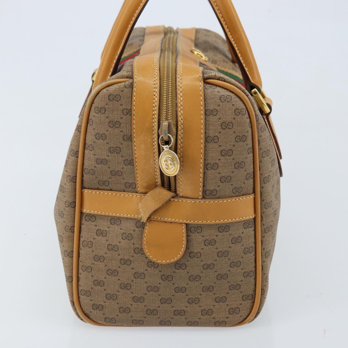 GUCCI Micro GG Supreme Web Sherry Line Bag PVC 2way 002 115 0165 Auth fm5175