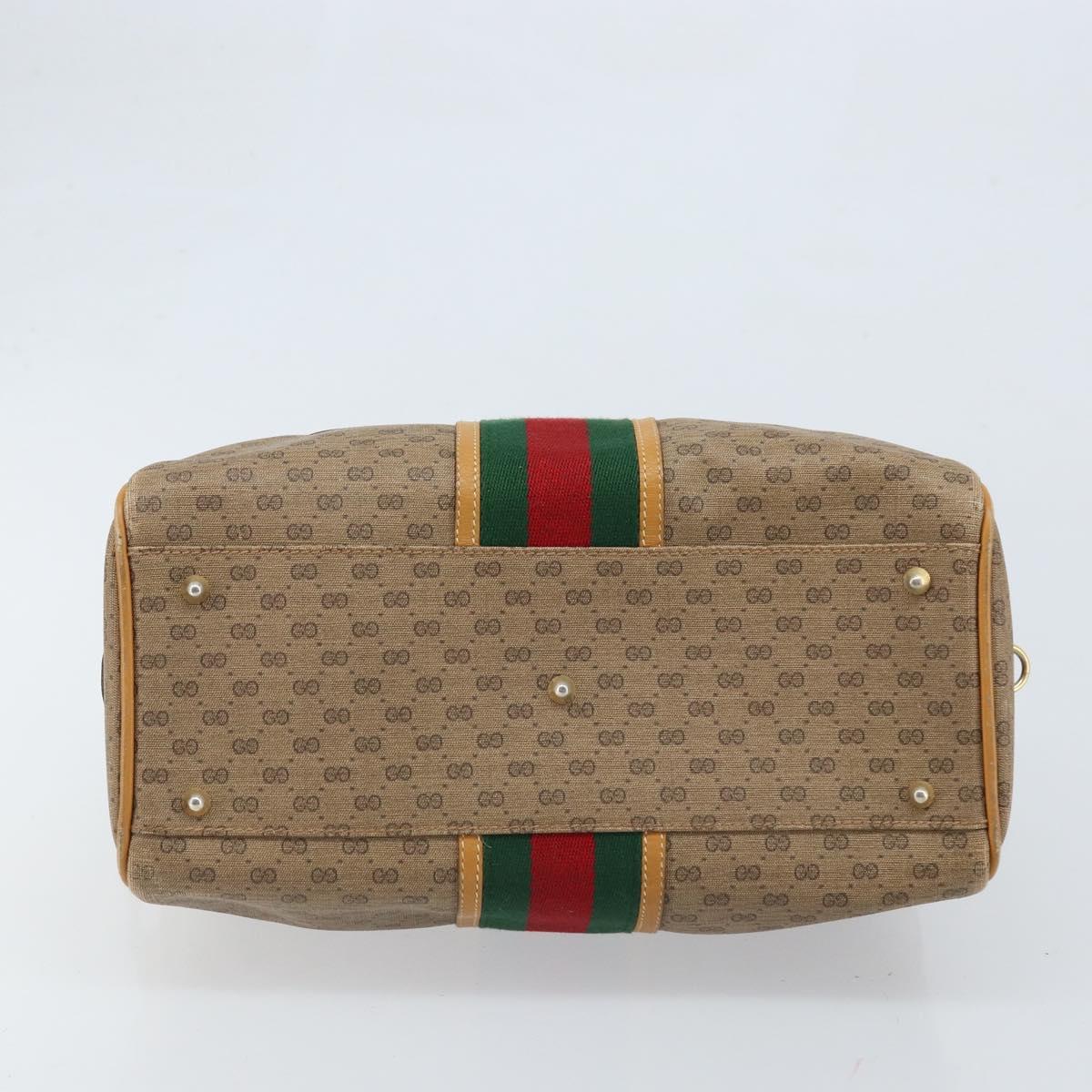 GUCCI Micro GG Supreme Web Sherry Line Bag PVC 2way 002 115 0165 Auth fm5175