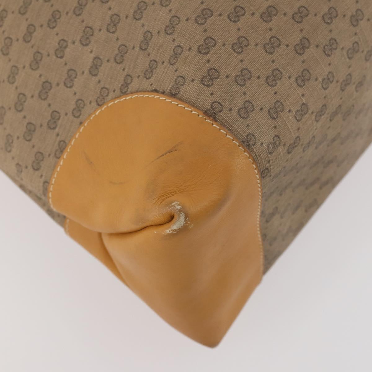 GUCCI GG Supreme Tote Bag PVC Beige Gold 002 123 0172 Auth fm5188