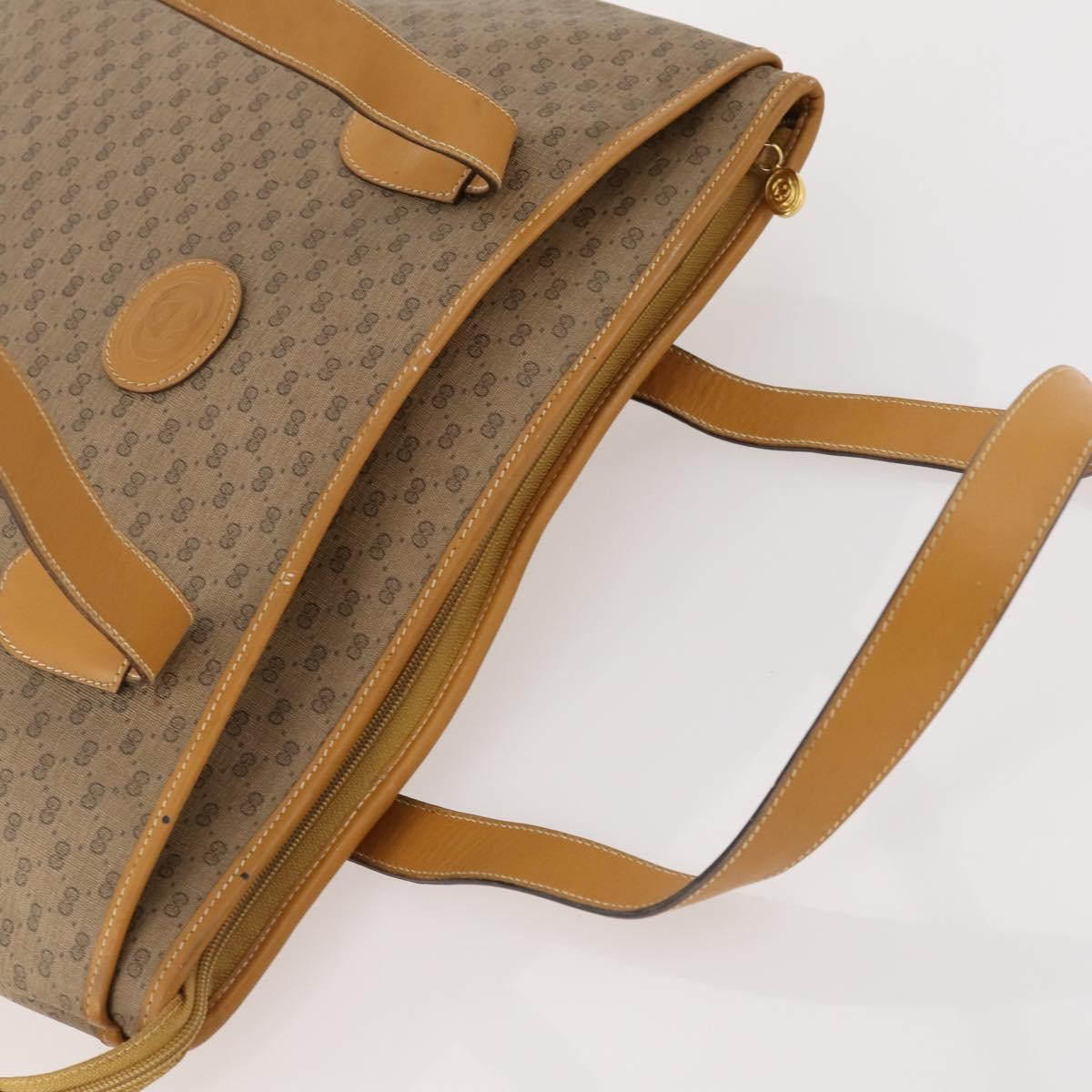 GUCCI GG Supreme Tote Bag PVC Beige Gold 002 123 0172 Auth fm5188