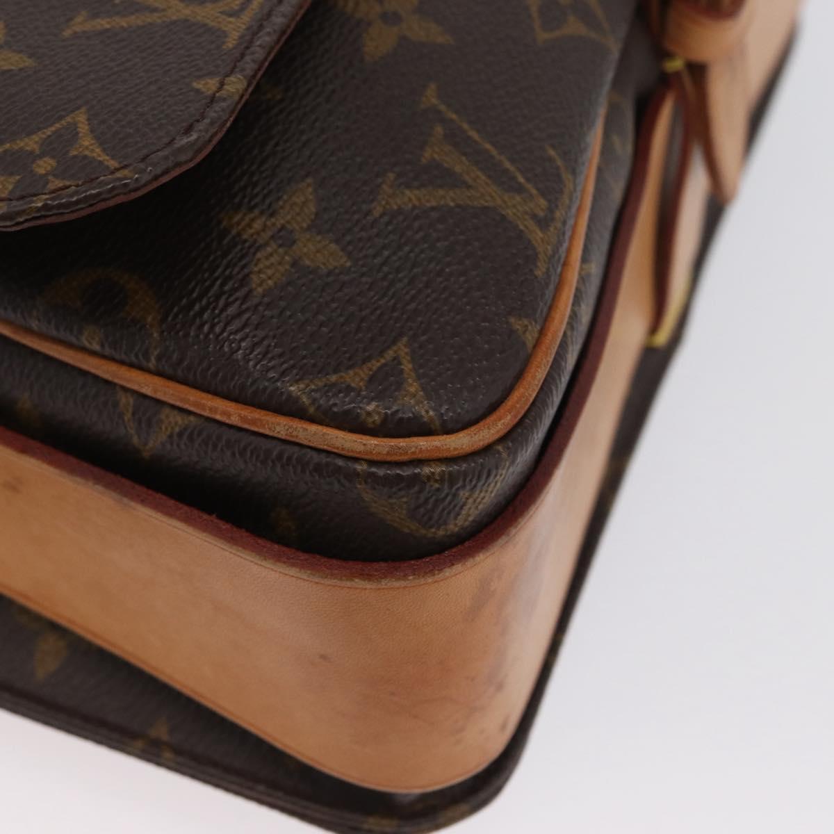 LOUIS VUITTON Monogram Cartouchiere GM Shoulder Bag M51252 LV Auth fm5193