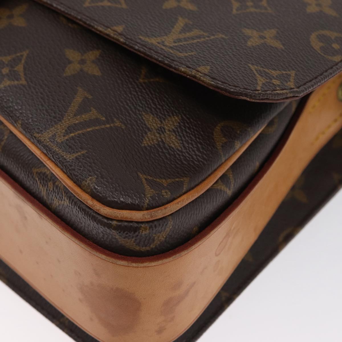 LOUIS VUITTON Monogram Cartouchiere GM Shoulder Bag M51252 LV Auth fm5193