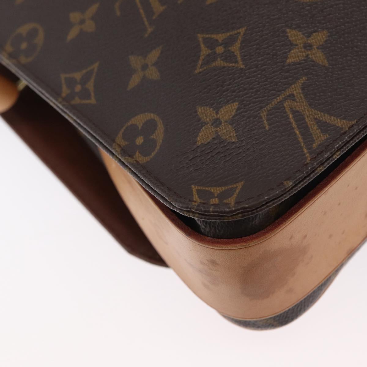 LOUIS VUITTON Monogram Cartouchiere GM Shoulder Bag M51252 LV Auth fm5193