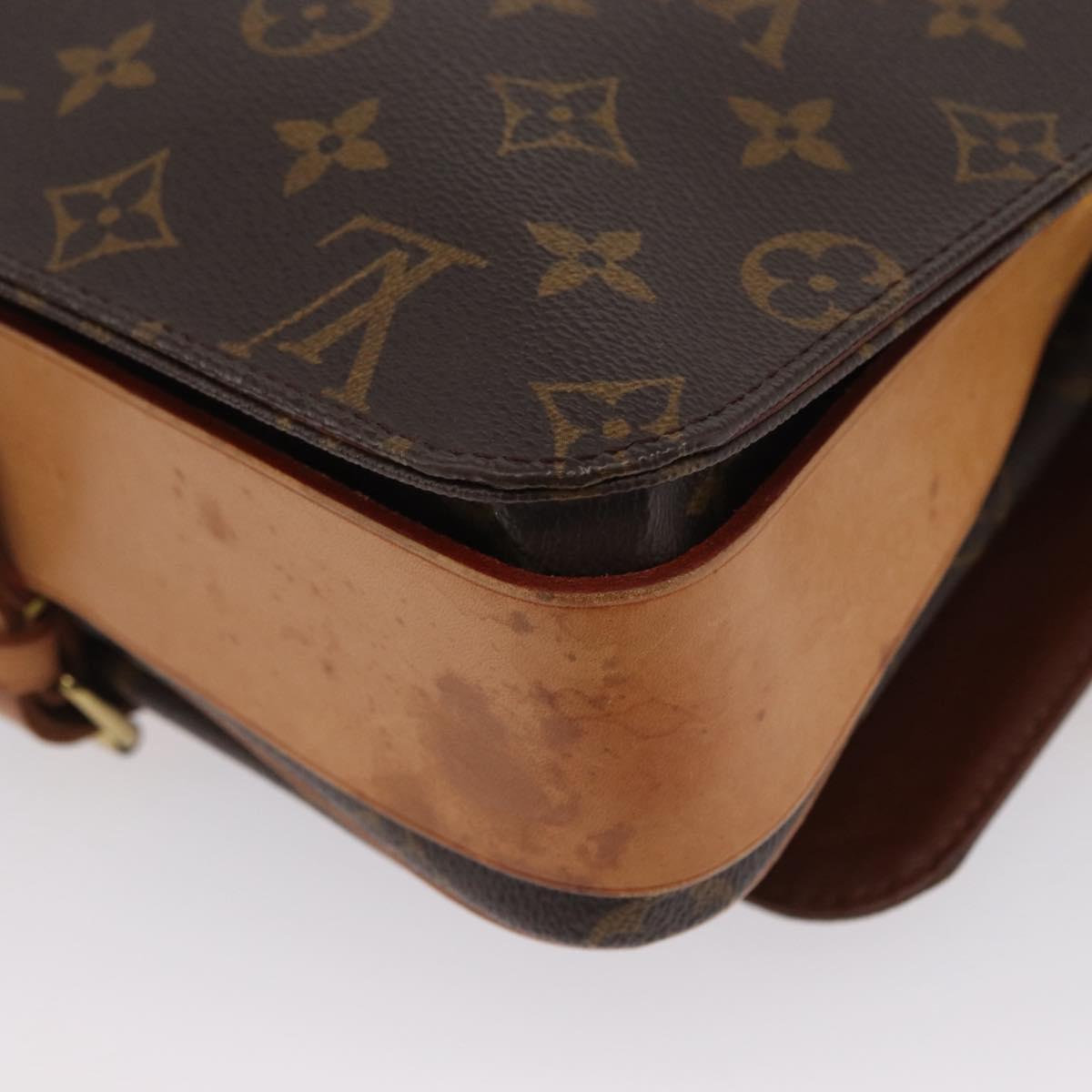 LOUIS VUITTON Monogram Cartouchiere GM Shoulder Bag M51252 LV Auth fm5193