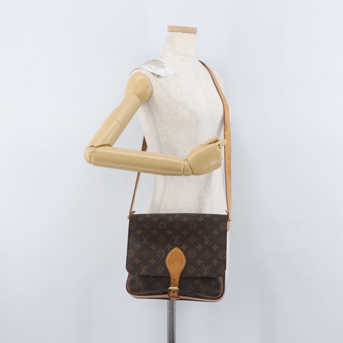 LOUIS VUITTON Monogram Cartouchiere GM Shoulder Bag M51252 LV Auth fm5193