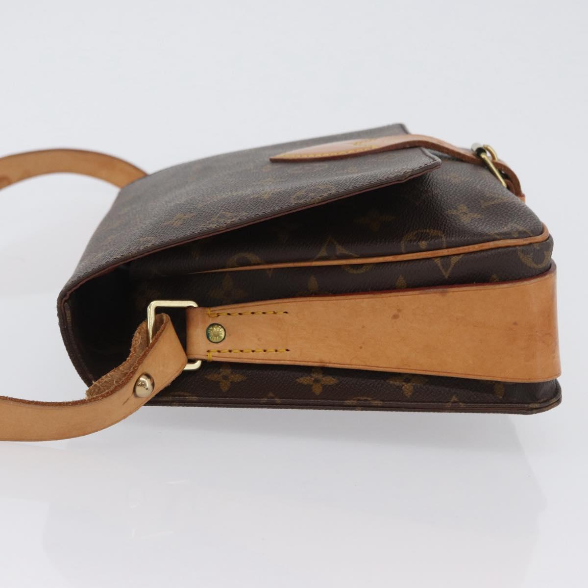 LOUIS VUITTON Monogram Cartouchiere GM Shoulder Bag M51252 LV Auth fm5193