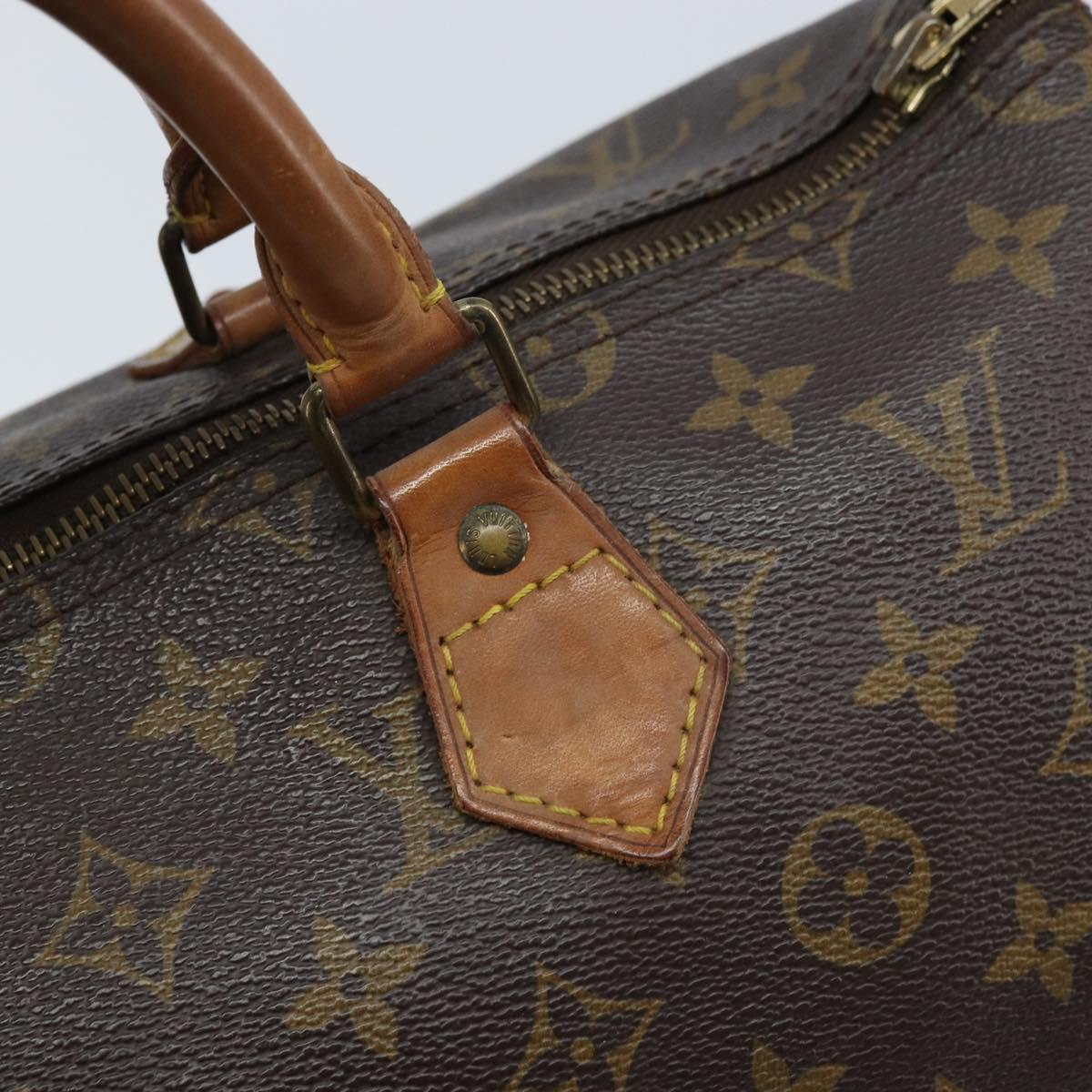 LOUIS VUITTON Monogram Speedy 35 Hand Bag M41524 LV Auth fm5200