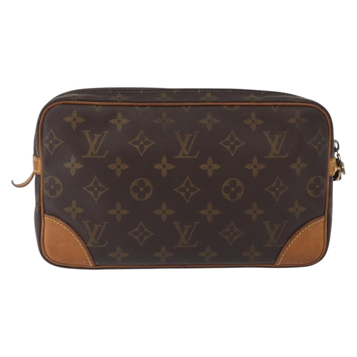 LOUIS VUITTON Monogram Marly Dragonne GM Clutch Bag M51825 LV Auth fm5202
