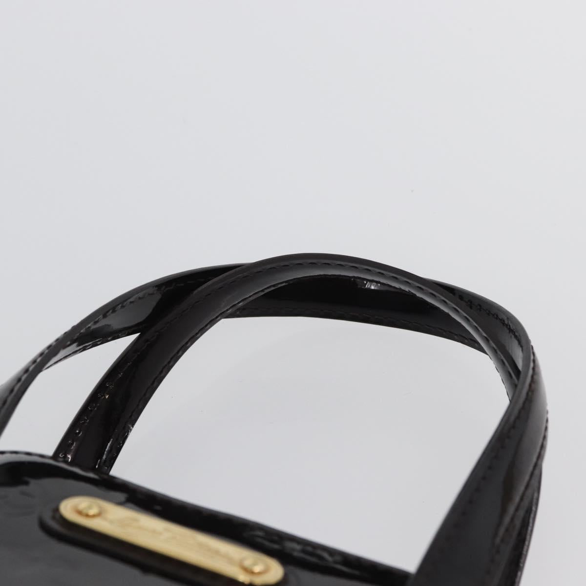 LOUIS VUITTON Monogram Vernis Wilshire PM Bag Amarante M93641 LV Auth fm5203