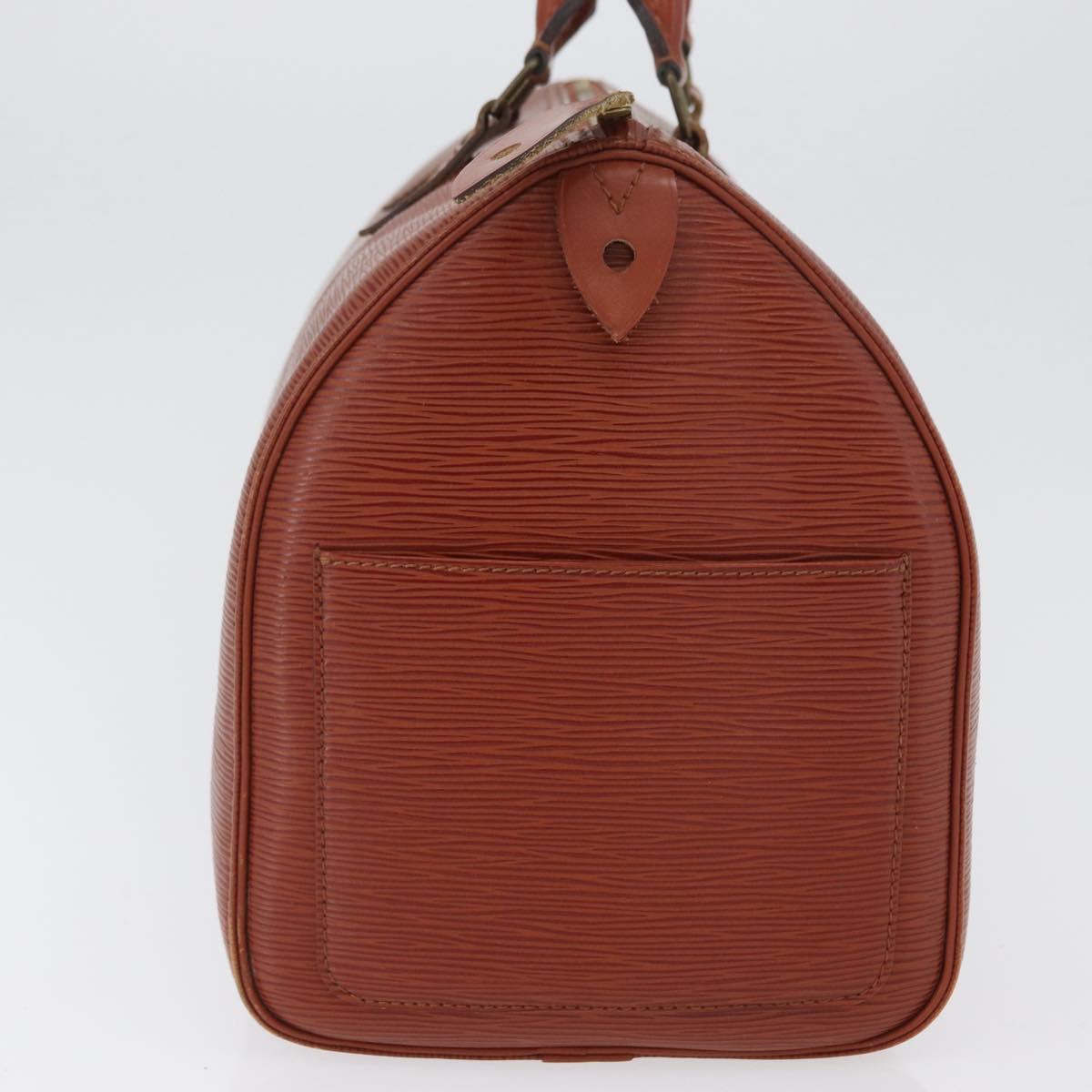 LOUIS VUITTON Epi Speedy 35 Hand Bag Brown Kenya M42993 LV Auth fm5204