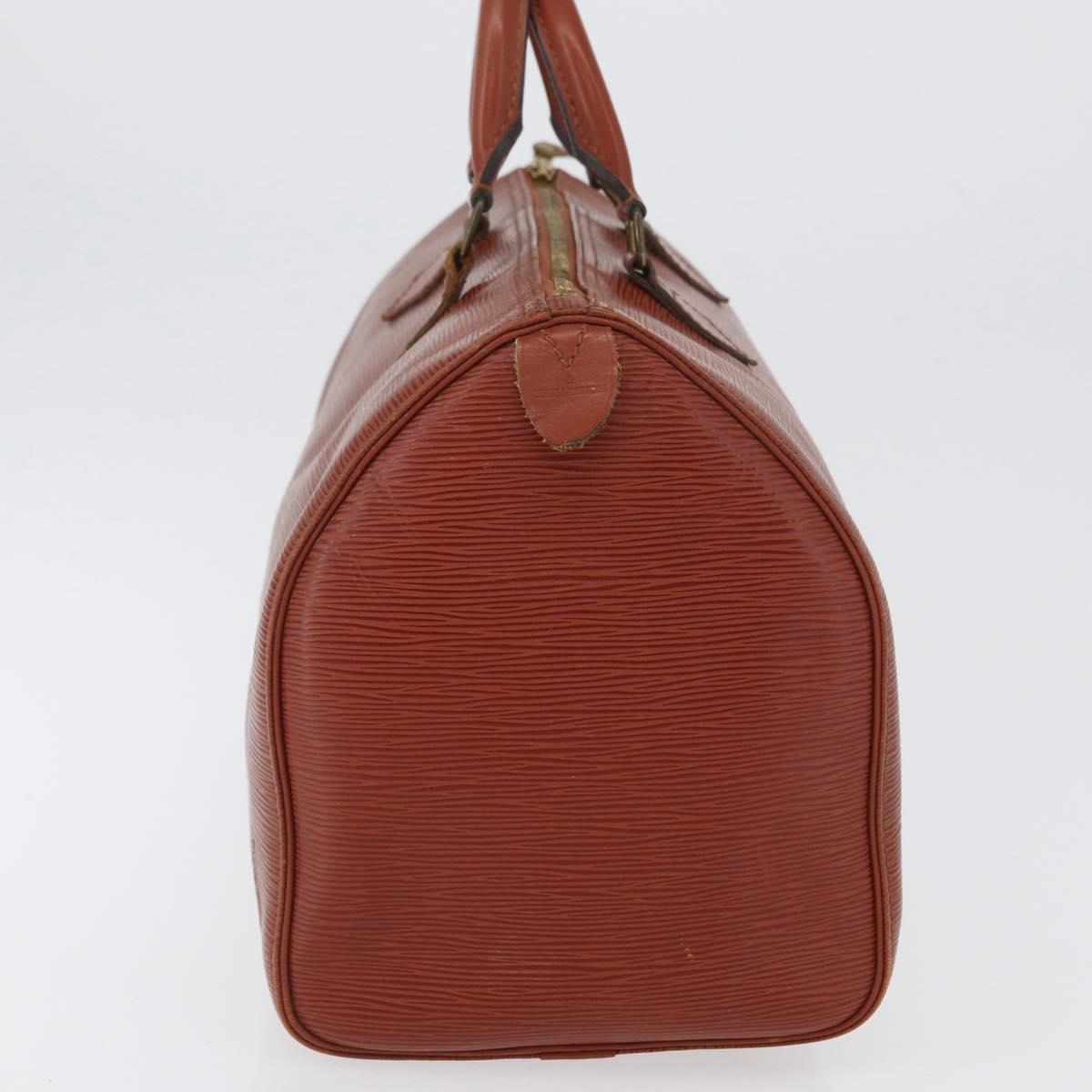 LOUIS VUITTON Epi Speedy 35 Hand Bag Brown Kenya M42993 LV Auth fm5204