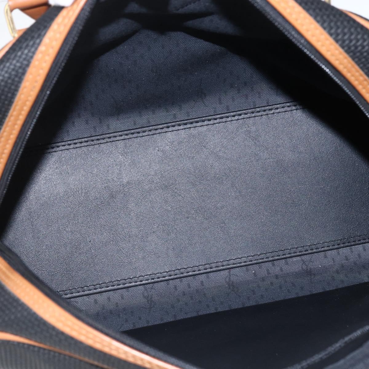 SAINT LAURENT Hand Bag PVC Black Gold Auth fm5207