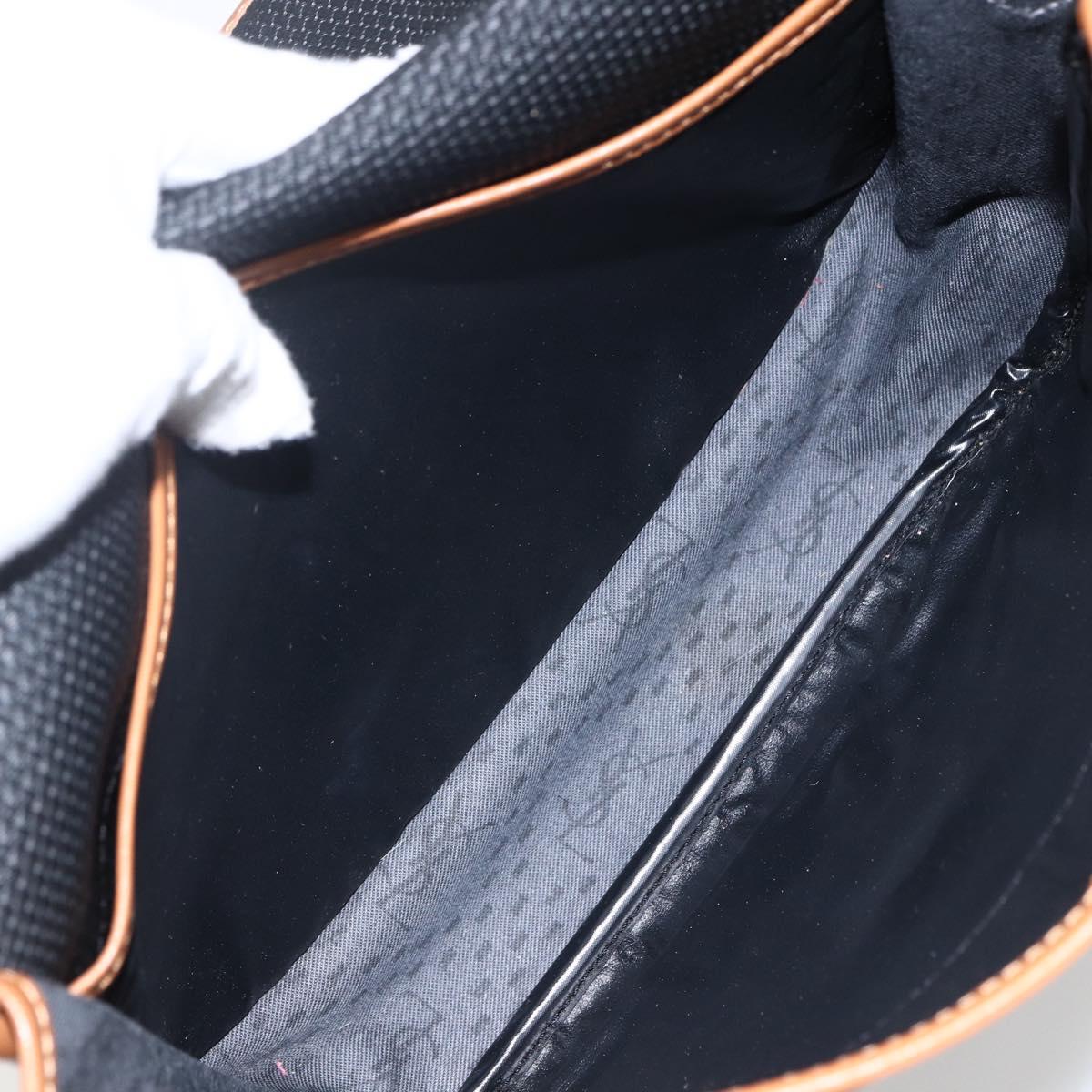 SAINT LAURENT Shoulder Bag PVC Black Gold Auth fm5208