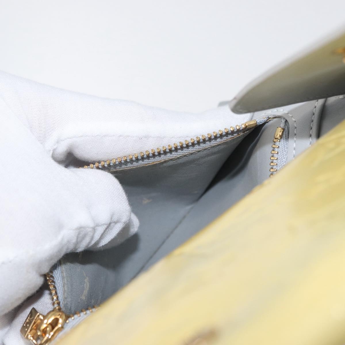 LOUIS VUITTON Monogram Vernis Walker Wallet Gris M91031 LV Auth fm5209