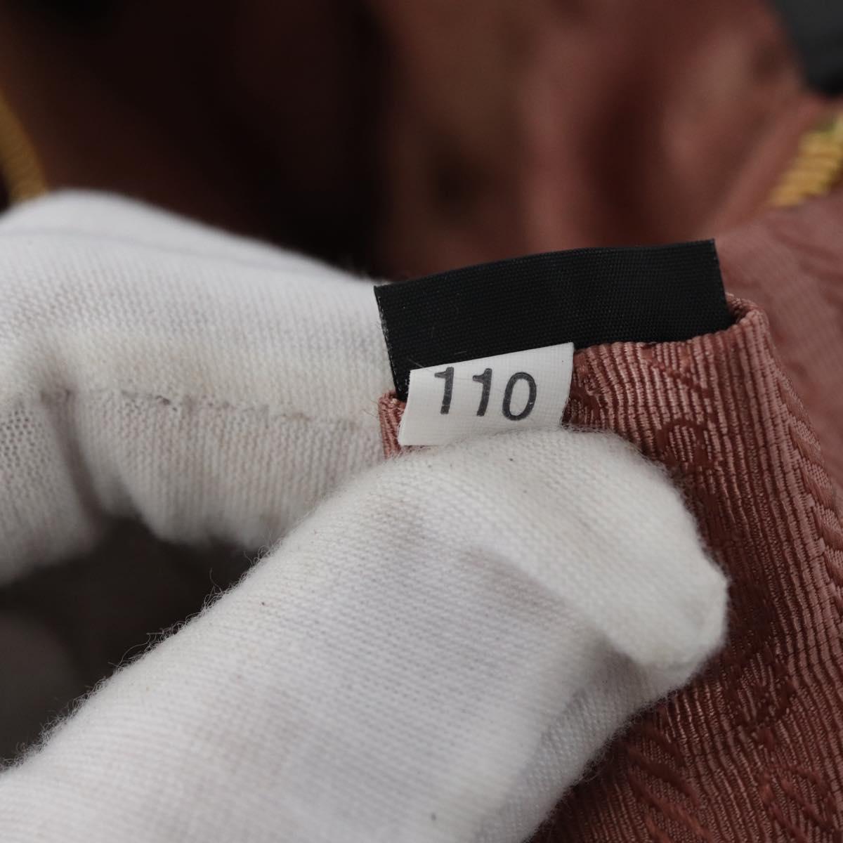 PRADA Hand Bag Nylon Black Gold Auth fm5210