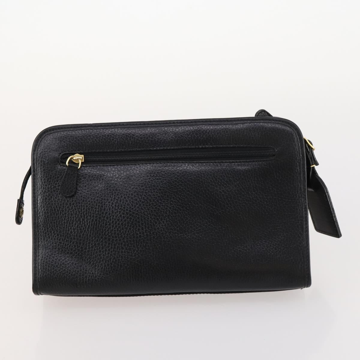 Burberrys Blue Label Bag Leather 5 Set Black Brown Auth fm5229
