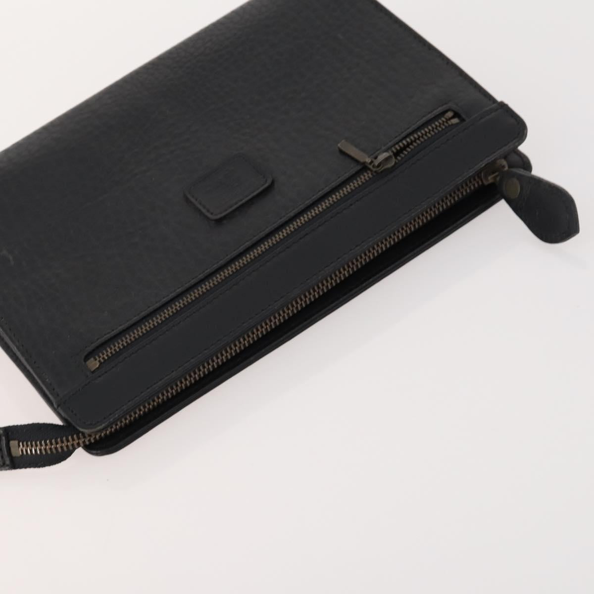 Burberrys Blue Label Bag Leather 5 Set Black Brown Auth fm5229