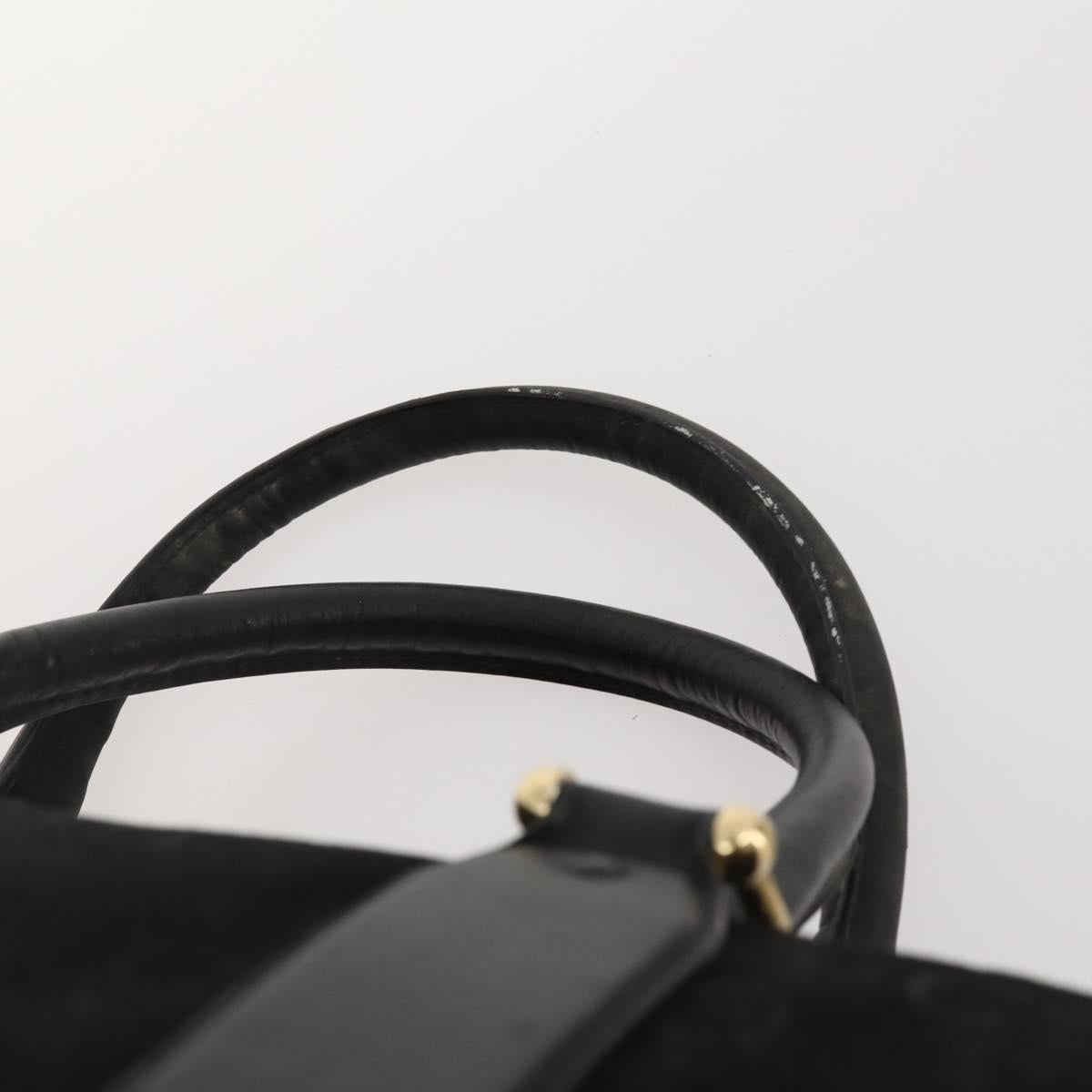 CELINE Macadam Canvas C Macadam Canvas Bag PVC 2 Set Brown Black Auth fm5231