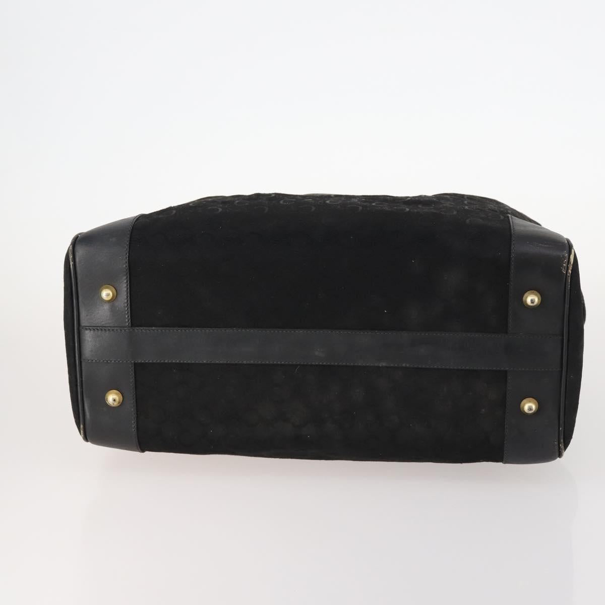 CELINE Macadam Canvas C Macadam Canvas Bag PVC 2 Set Brown Black Auth fm5231