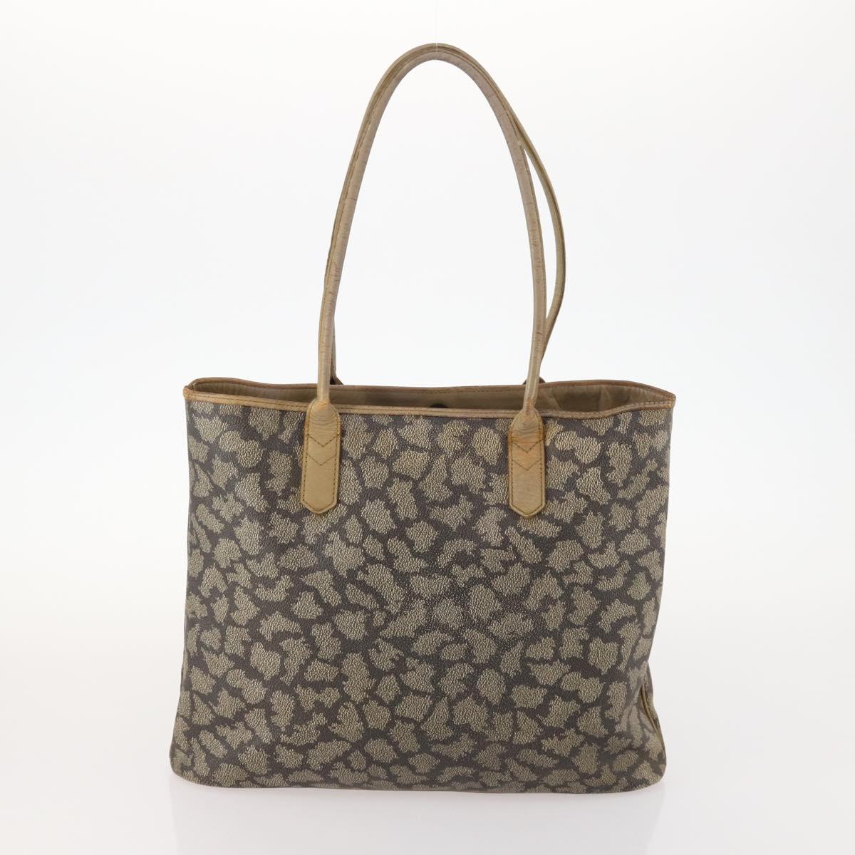 SAINT LAURENT Tote Bag PVC 2 Set Gray Auth fm5232