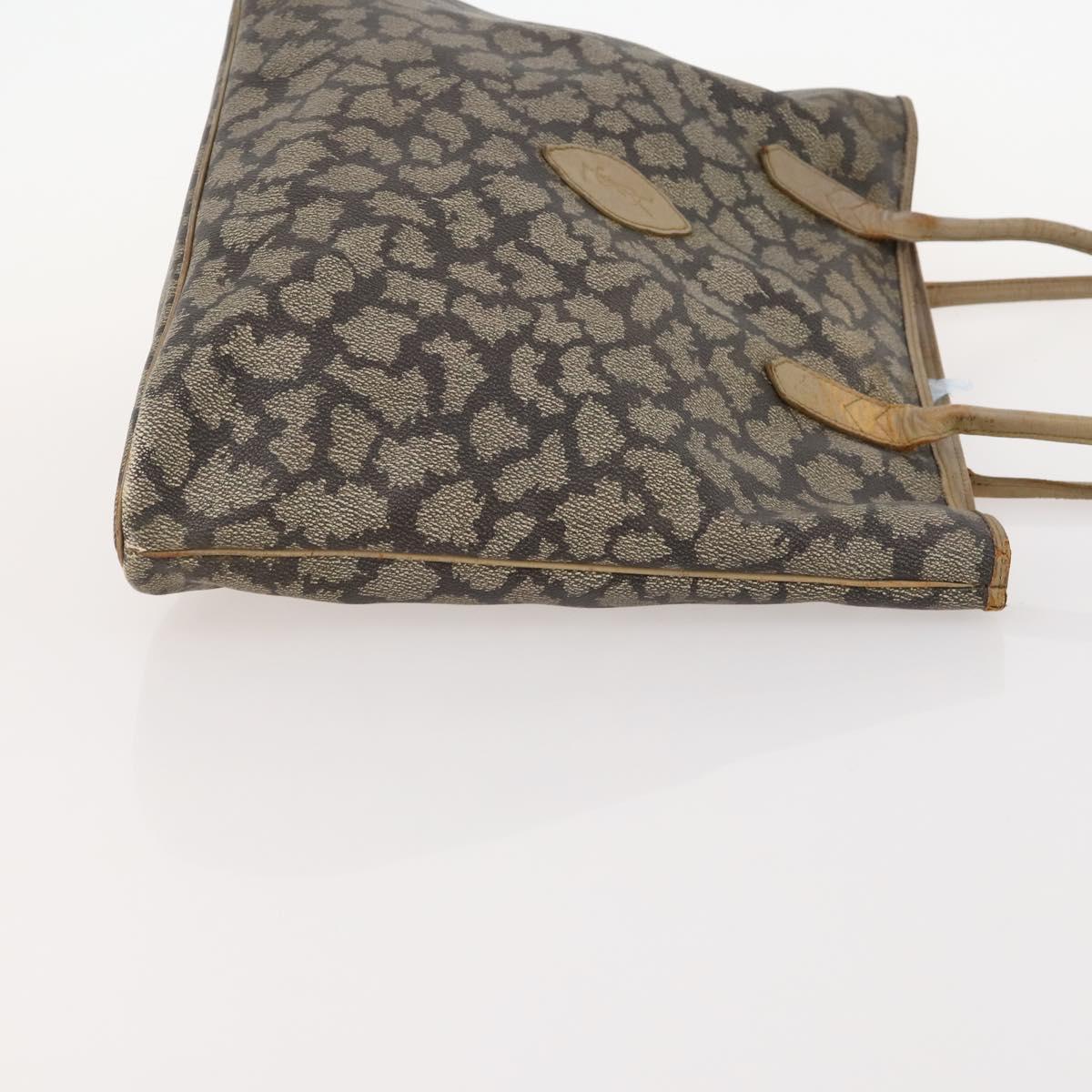 SAINT LAURENT Tote Bag PVC 2 Set Gray Auth fm5232