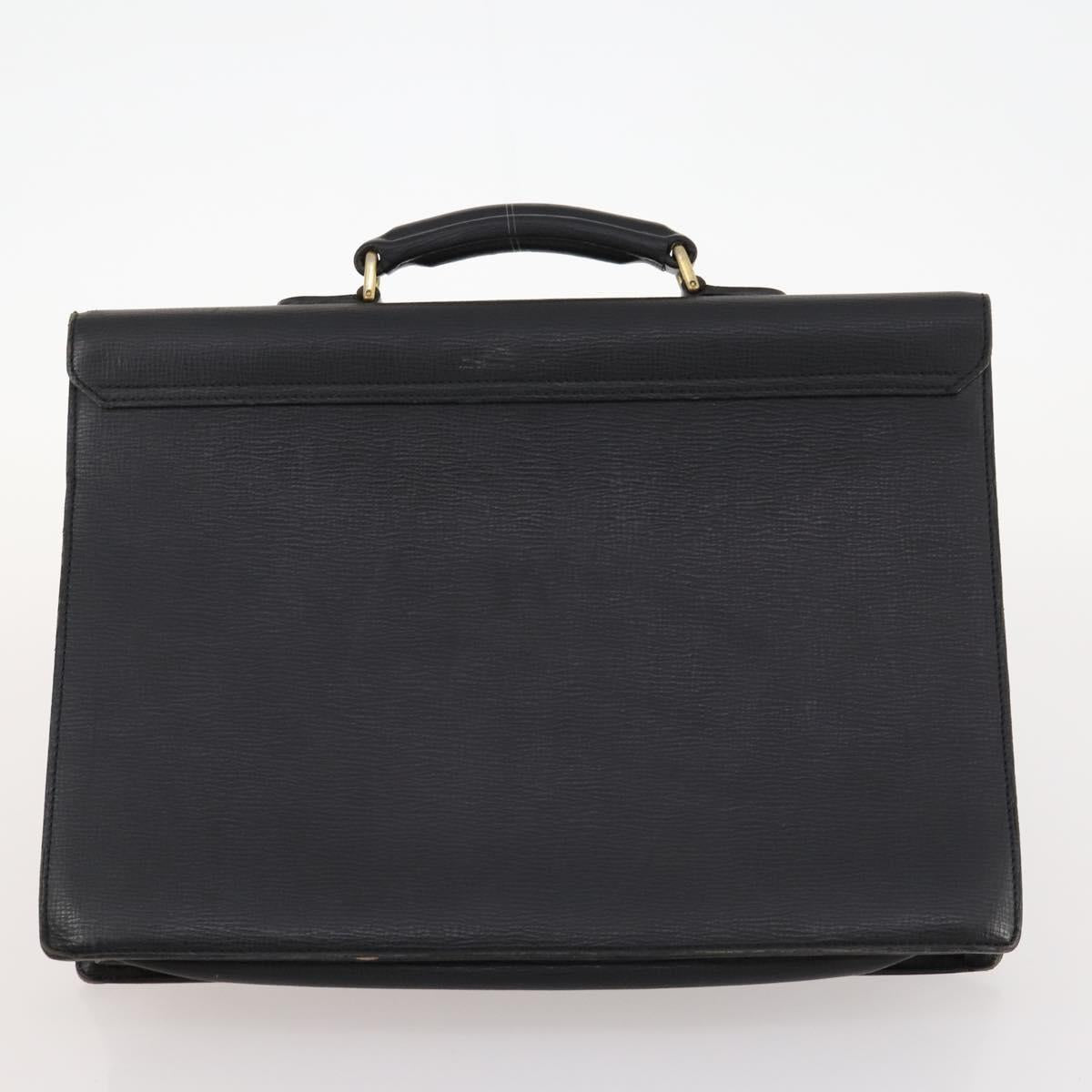 Burberrys Nova Check Blue Label Bag Leather PVC 5 Set Black Beige Auth fm5233