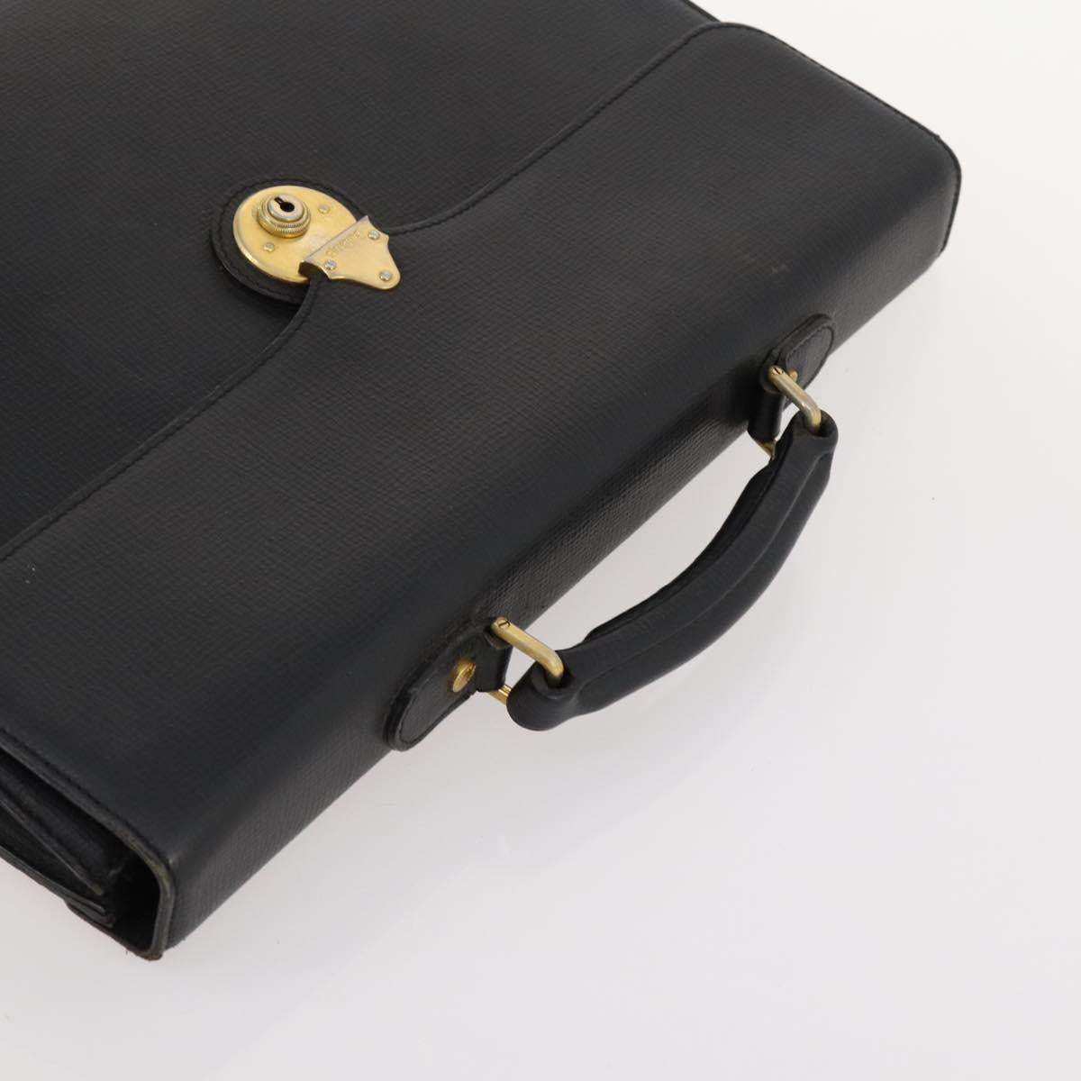 Burberrys Nova Check Blue Label Bag Leather PVC 5 Set Black Beige Auth fm5233