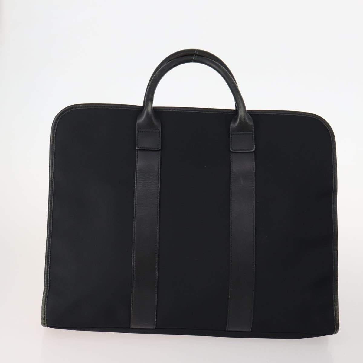 Burberrys Nova Check Blue Label Bag Leather PVC 5 Set Black Beige Auth fm5233