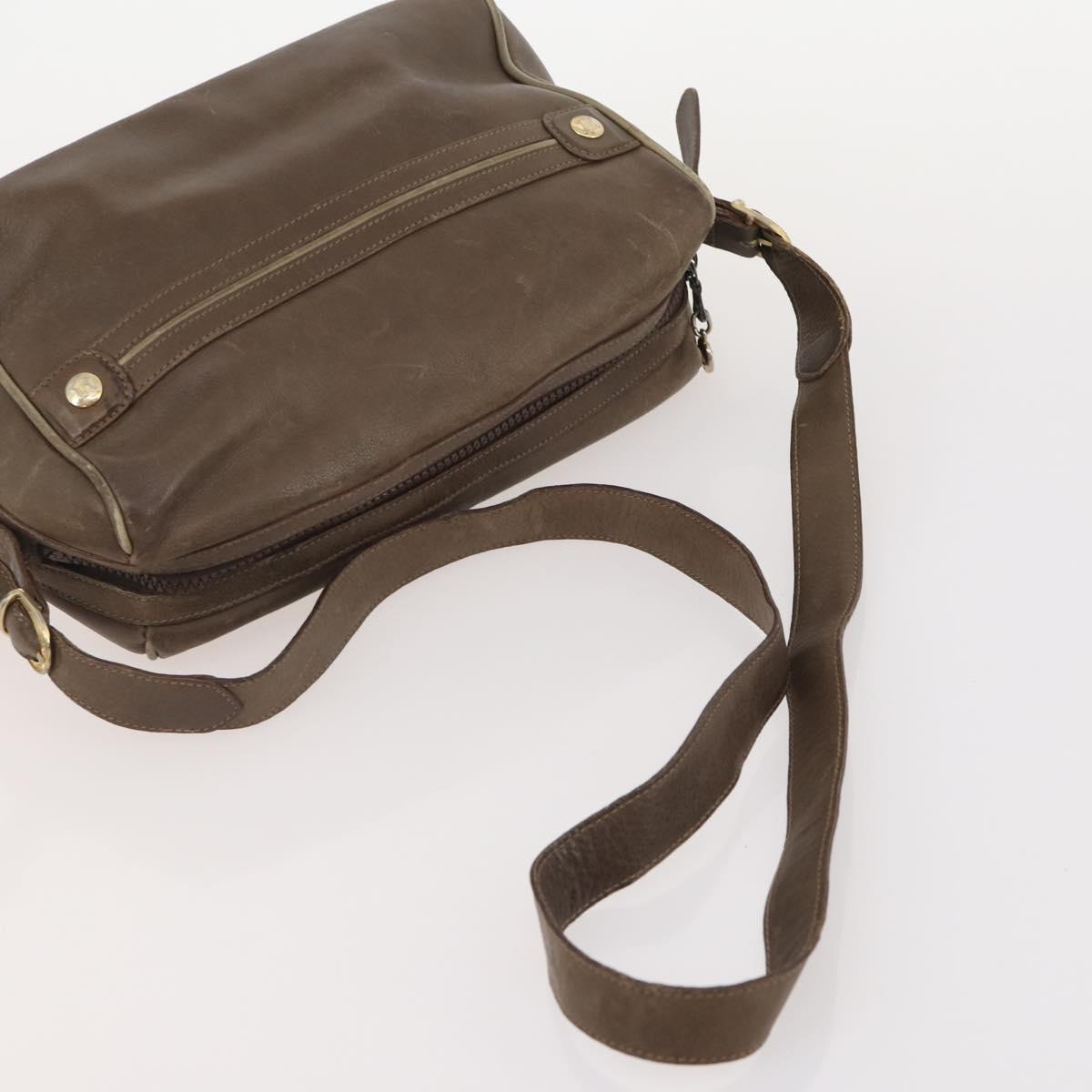 CELINE Macadam Canvas Clutch Bag PVC Leather 3 Set Brown Beige Auth fm5236