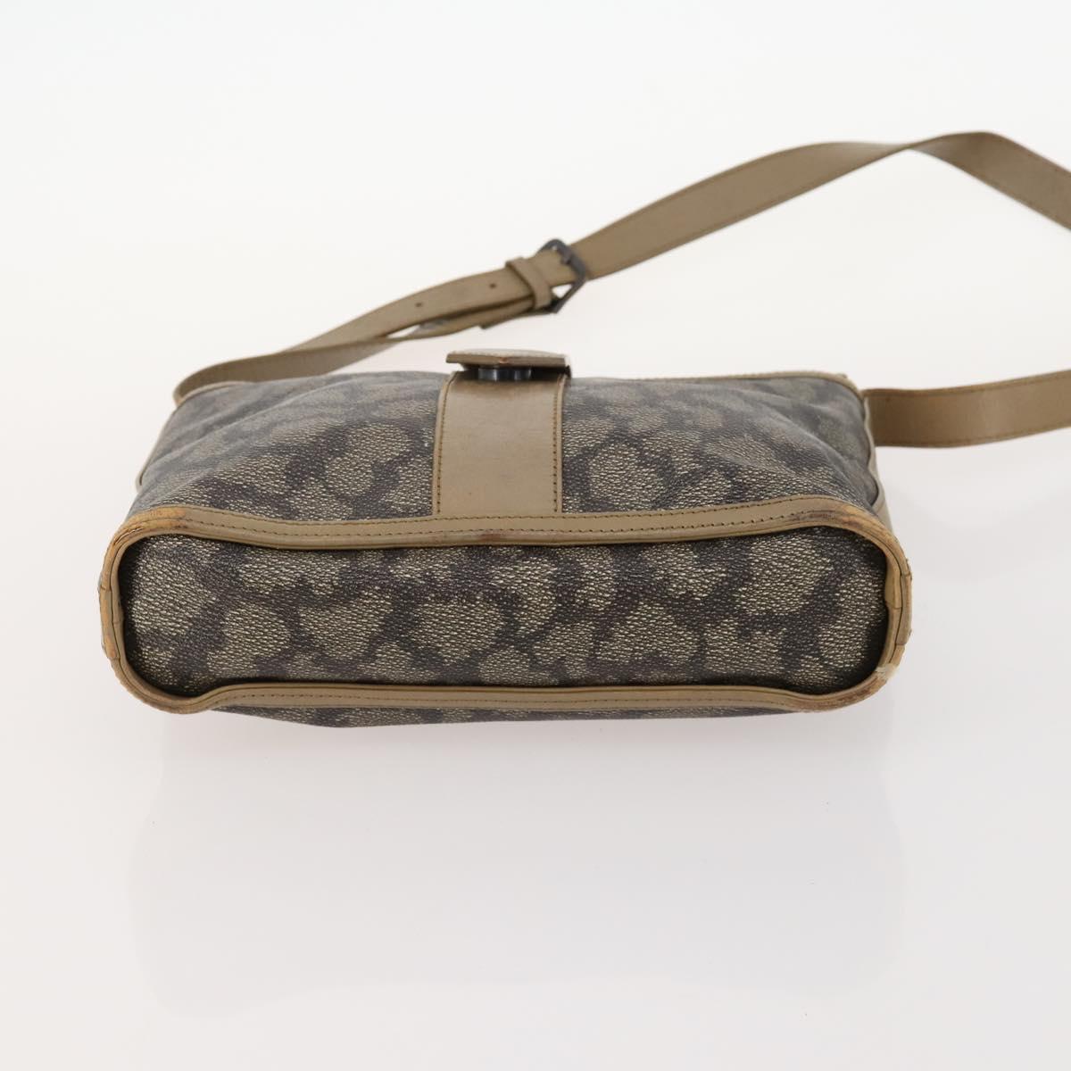 SAINT LAURENT Shoulder Bag PVC 4 Set Gray White Auth fm5241