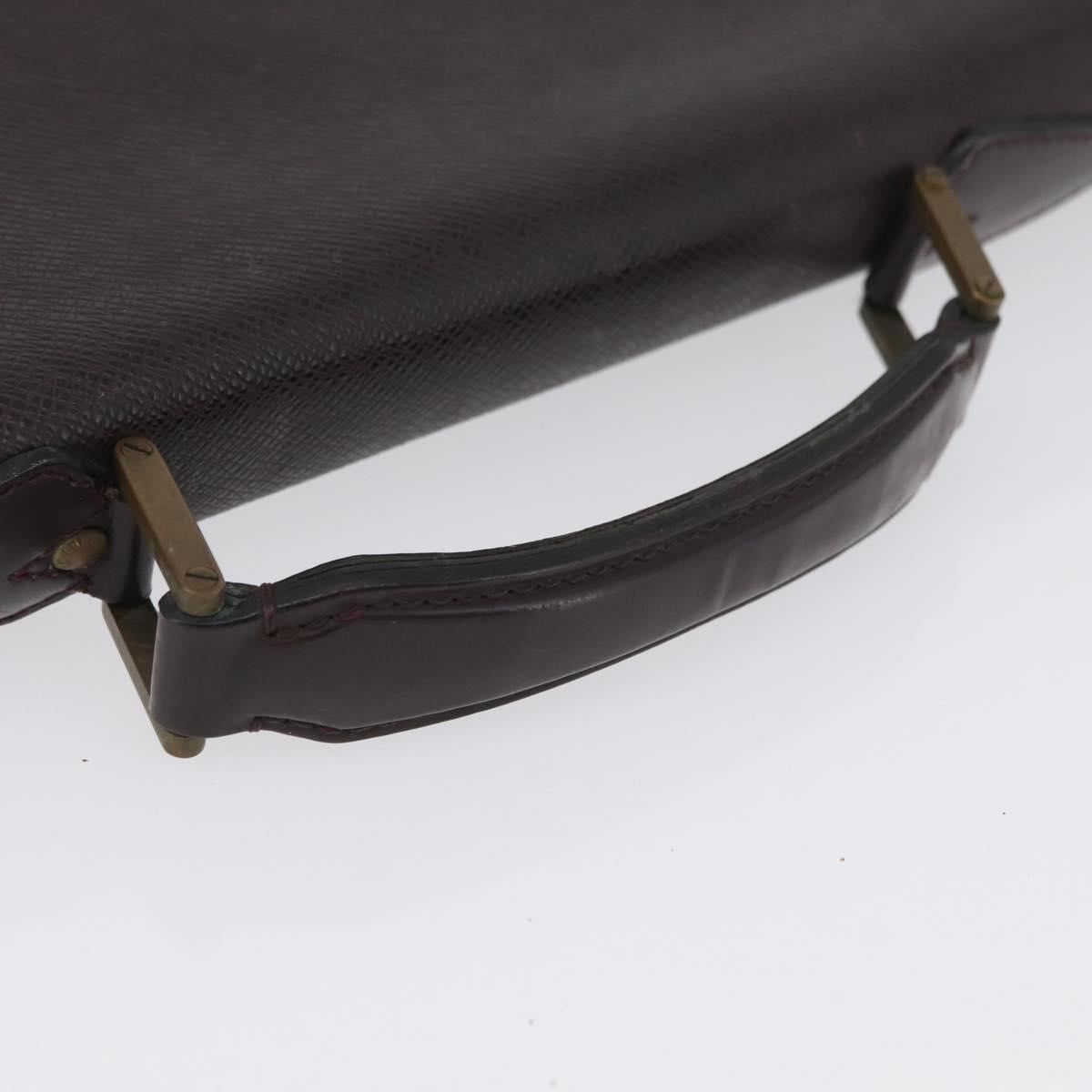 LOUIS VUITTON Taiga Serviette Moskova Business Bag Ardoise M30032 Auth fm5250