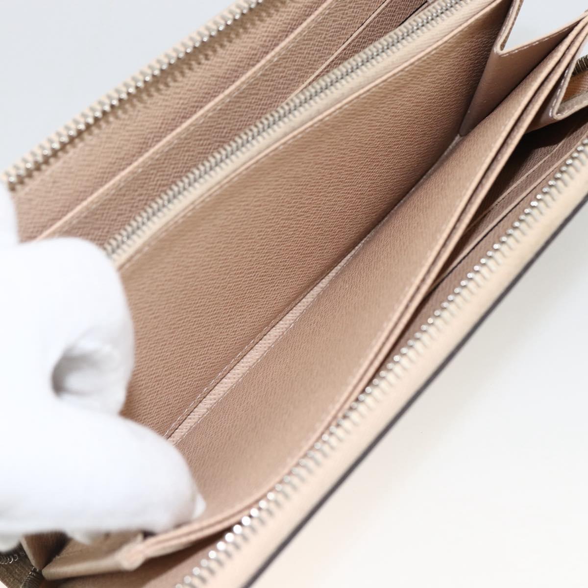 LOUIS VUITTON Epi Zippy Wallet Long Wallet Jeanne Pale LV Auth fm5263